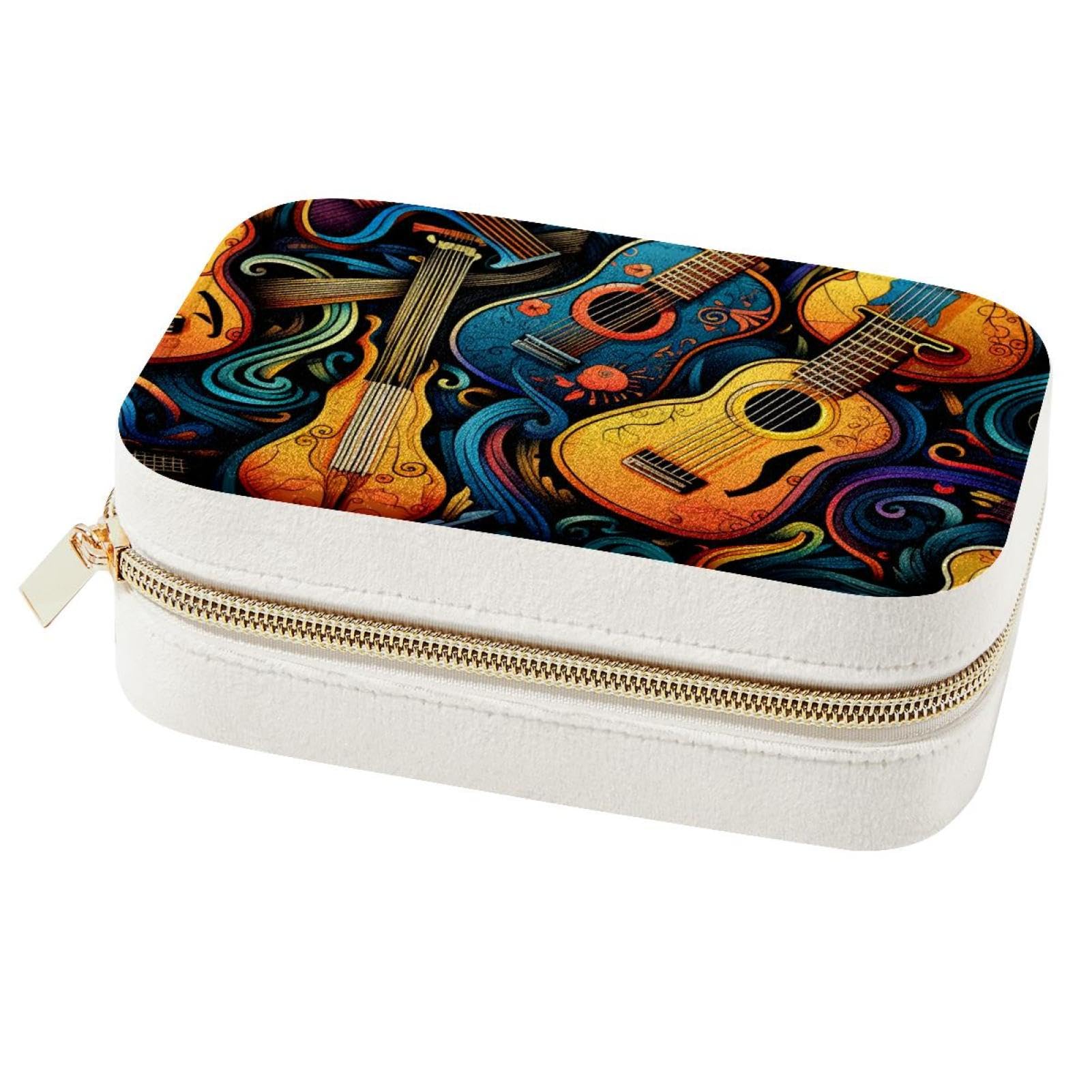 Boîte à bijoux motif instruments cadeau demoiselle d'honneur original
