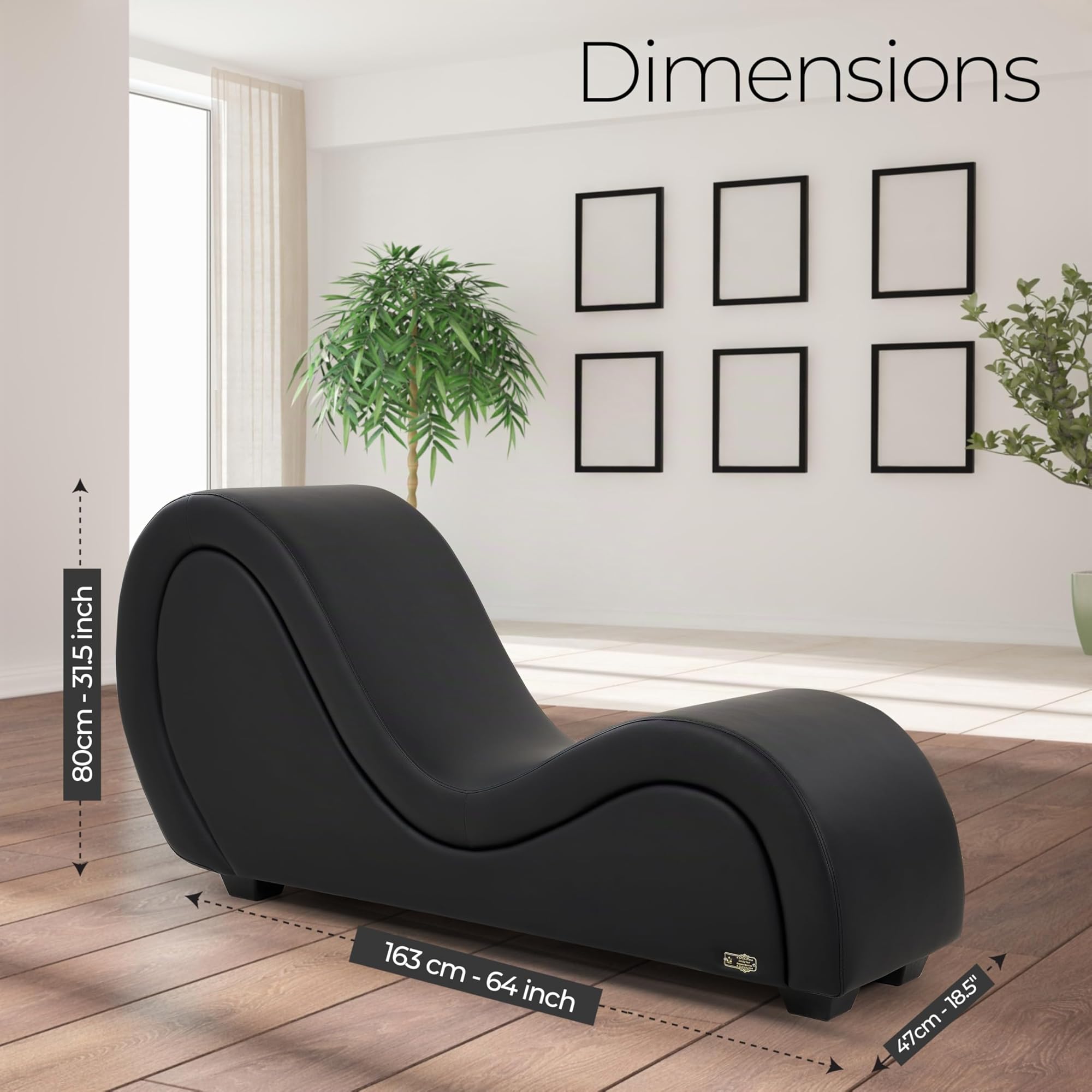 Fauteuil Tantrique Ergonomique pour Couple – Canapé Tantra Relaxation, Yoga et Moments Intimes – Sofa Design Confort Haute Densité avec Support Lombaire