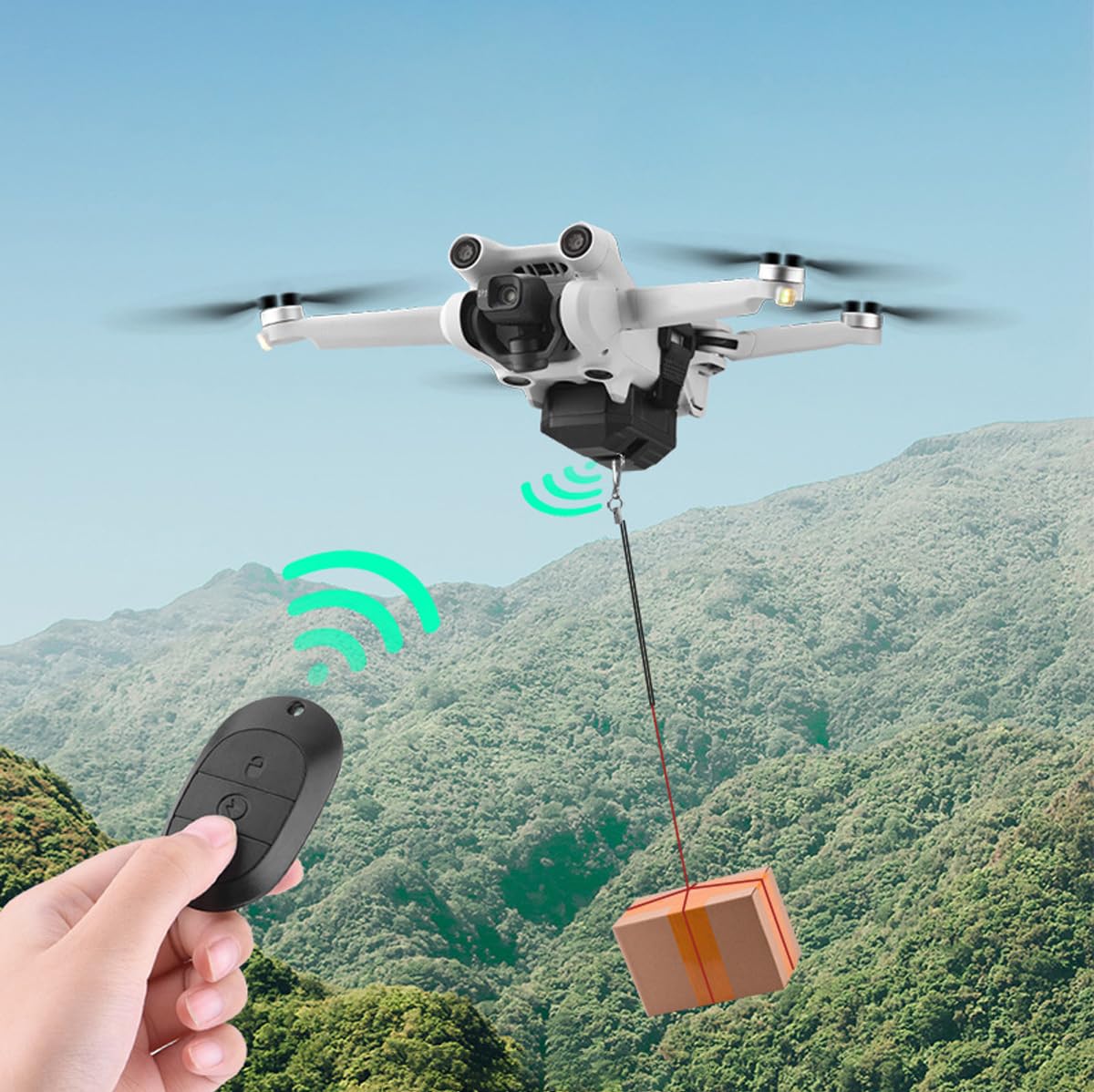 Système de largage aérien de drone lanceur de largage aérien transport livraison dispositif parabolique de libération adapté pour MIIN3/AIR2/PRO