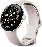 Google Pixel Watch 4 (41 mm) - Android smartwatch with Domed Display, Comprehensive Health and Fitness Tracking and Help from Gemini - Polished Silver Aluminium Case - Porcelain Active Band - Wi-Fi - 1