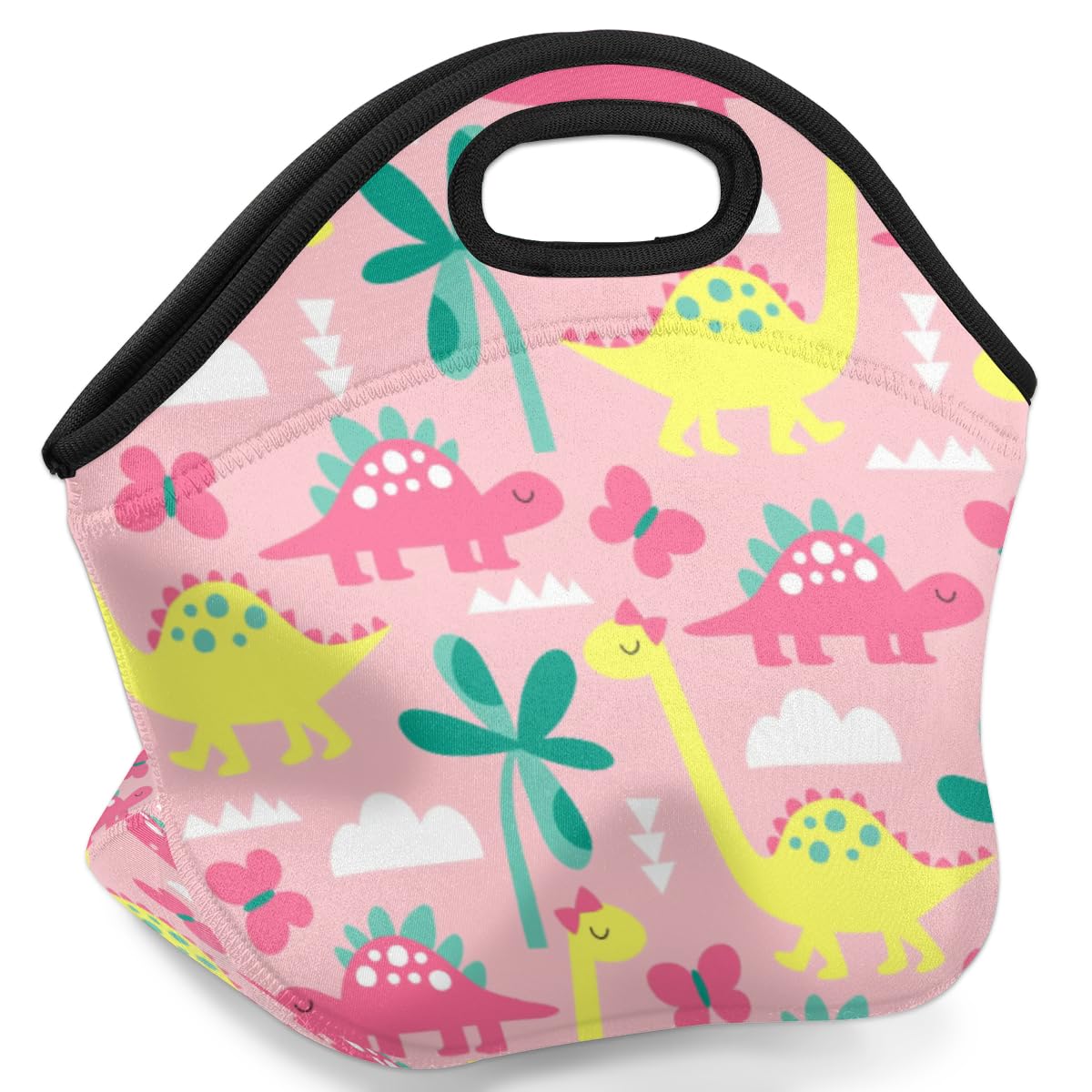 Lonchera De Neopreno Con Cara De Gatos De Dibujos Animados
