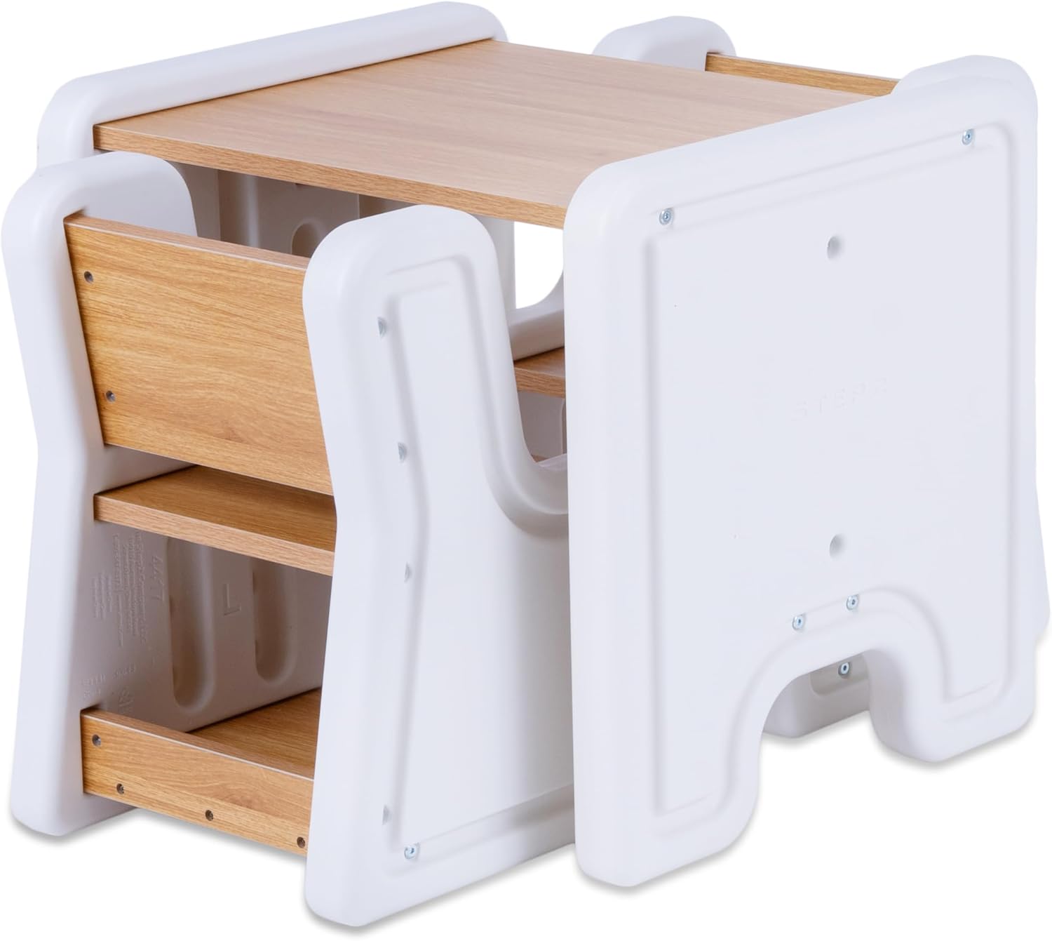 Step2 Harmony Kids Table & Chair Set, Playroom Activity Table for Arts & Crafts, Made of Durable Plastic, for Toddlers 2+ Years Old, Architectural White