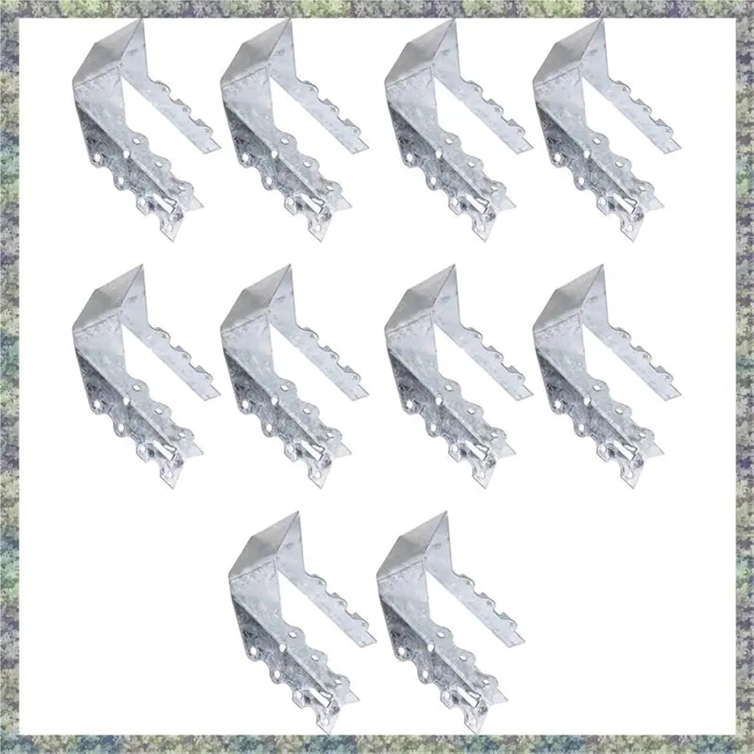 Won 10 Piece 2X6 Joist Hanger Silver Steel Ties for Rafters Tie Brackets for Floor