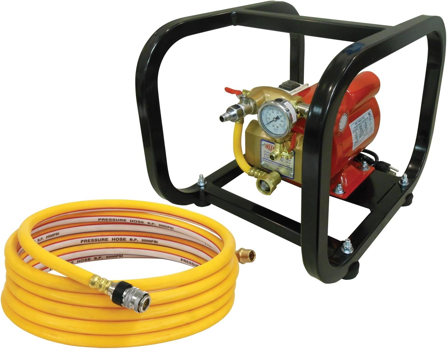 Reed Tool EHTP500C Electric Hydrostatic Test Pump, 110V, Single Phase 50/60 Hz with Cage