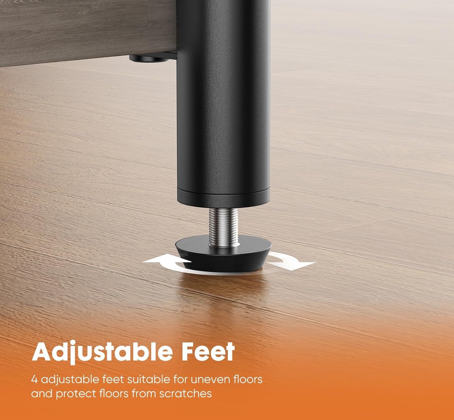 DUMOS Side Table, Small End Table, Tall Nightstand for Living Room, Bedroom, Office, Bathroom, 2 Pack Grey