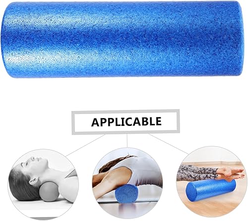 Miniatura 3 de Foam Yoga Column Roller Blue Fitness Muscle Massage Roller for Back Legs Arms Lightweight Compact Body Relaxing Tool for Flexibility Strength Rehab