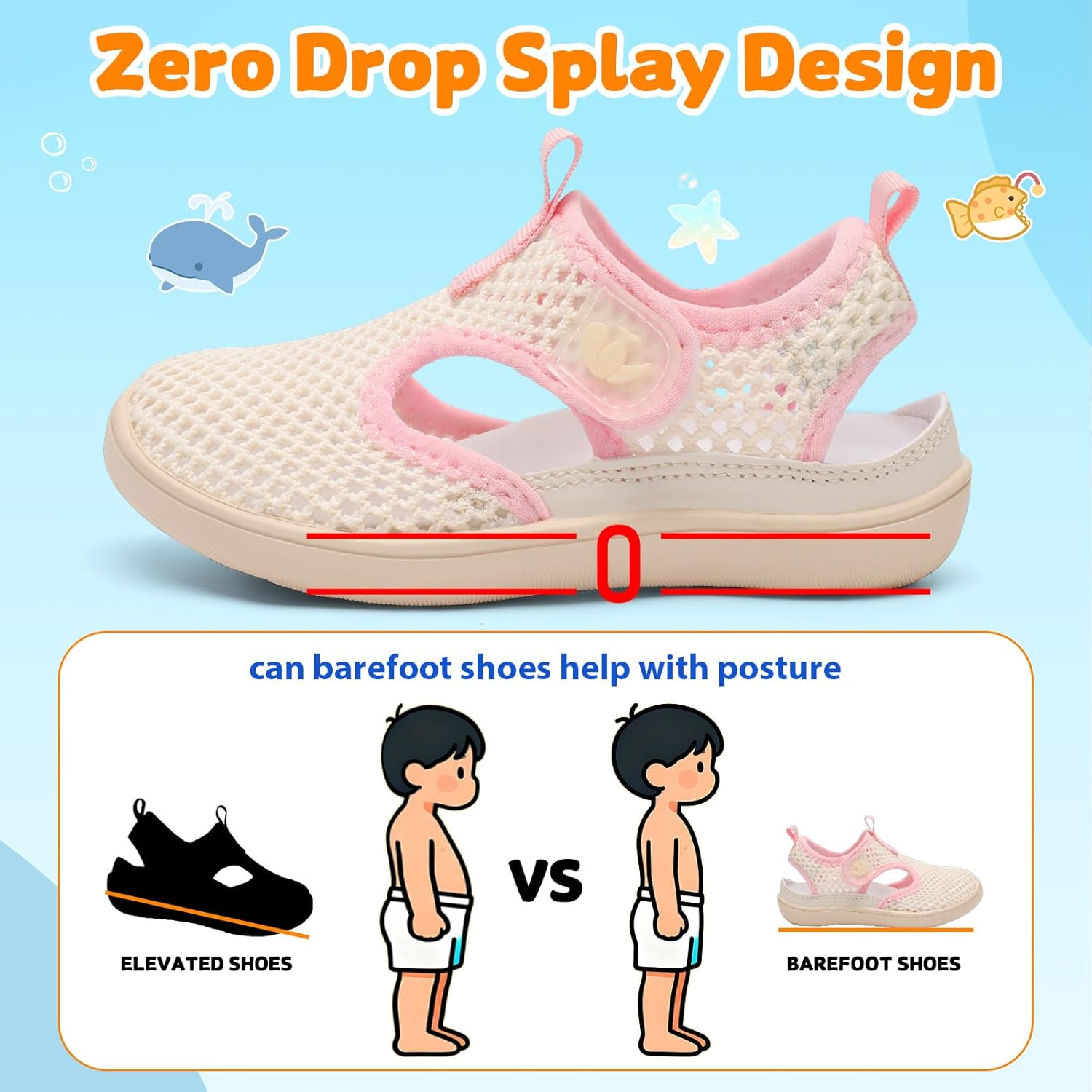 FEETCITY Toddler Sandals Boys Girls Kids Water Sandals Toddler Walking Sneakers Barefoot Summer Beach Pool Shoes - Image 6
