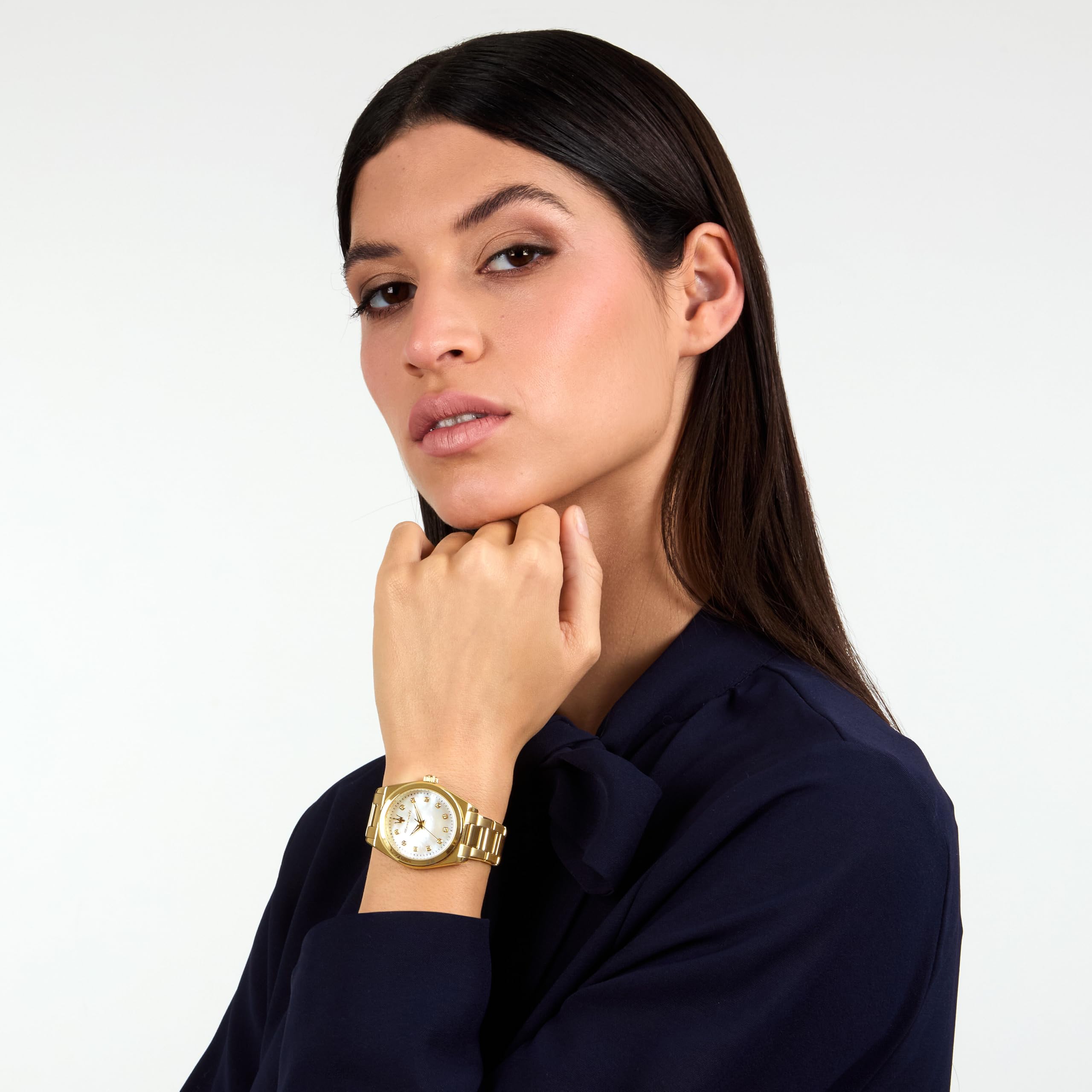 Maserati Orologio Donna in Acciaio, Solo tempo, Analogico, 35 mm, Collezione VELOCITA', Cristalli - R8853152502