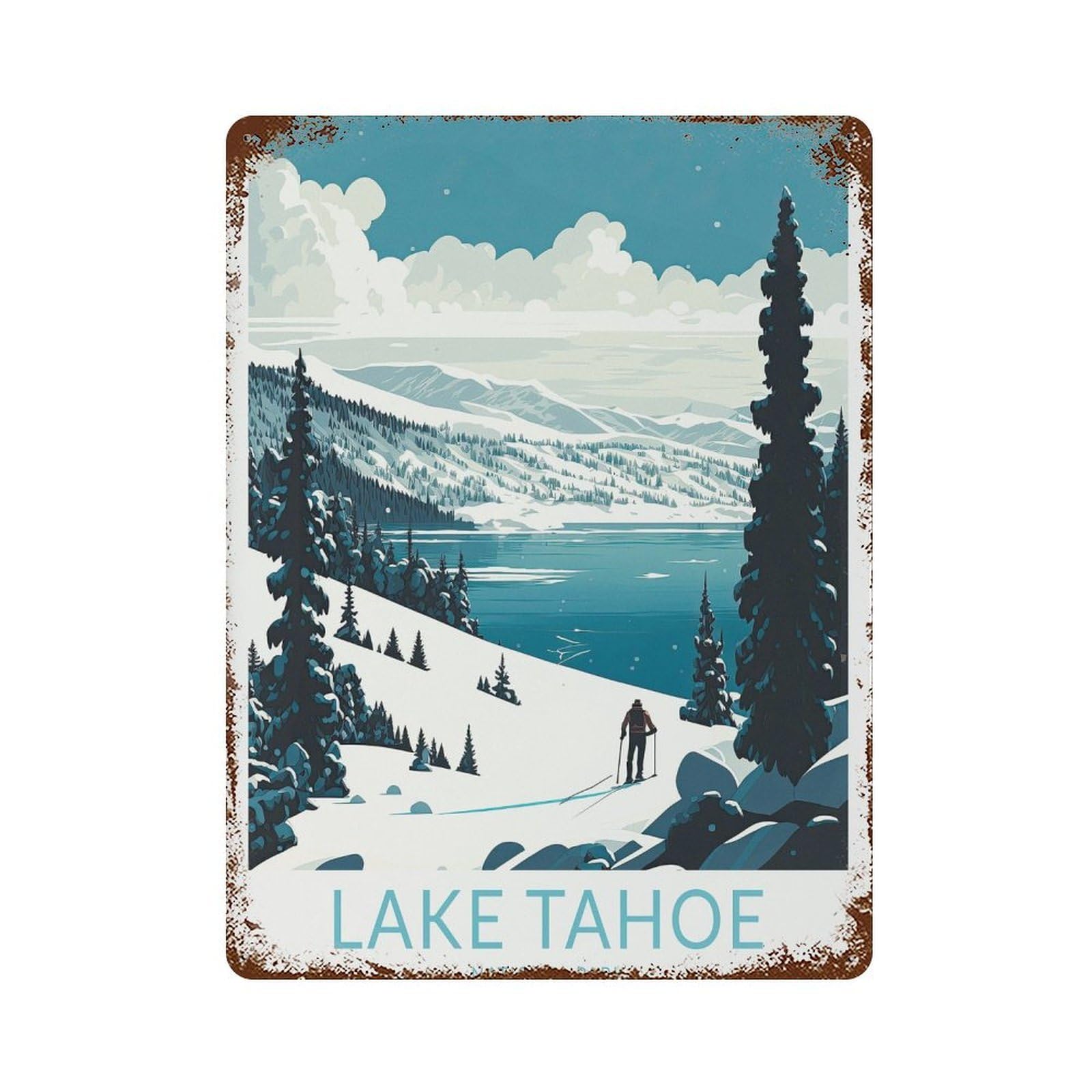 xiaoxiaoshen Lake Tahoe National Park Travel Gift (2) Wall Decor Art Metal Tin Poster Modern Home Decor Art Home Bar Shop Decorations Vintage Sign 40x30cm
