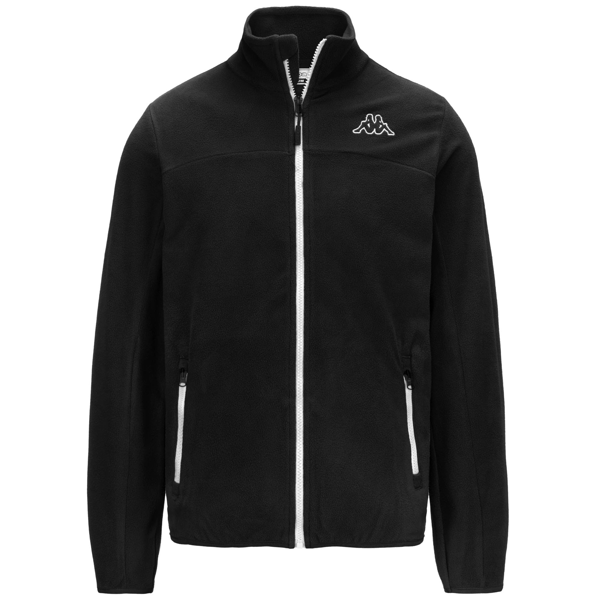Kappa - Felpa con Zip, Uomo, Poliestere, Sportivo/a, Modello: Logo Wind
