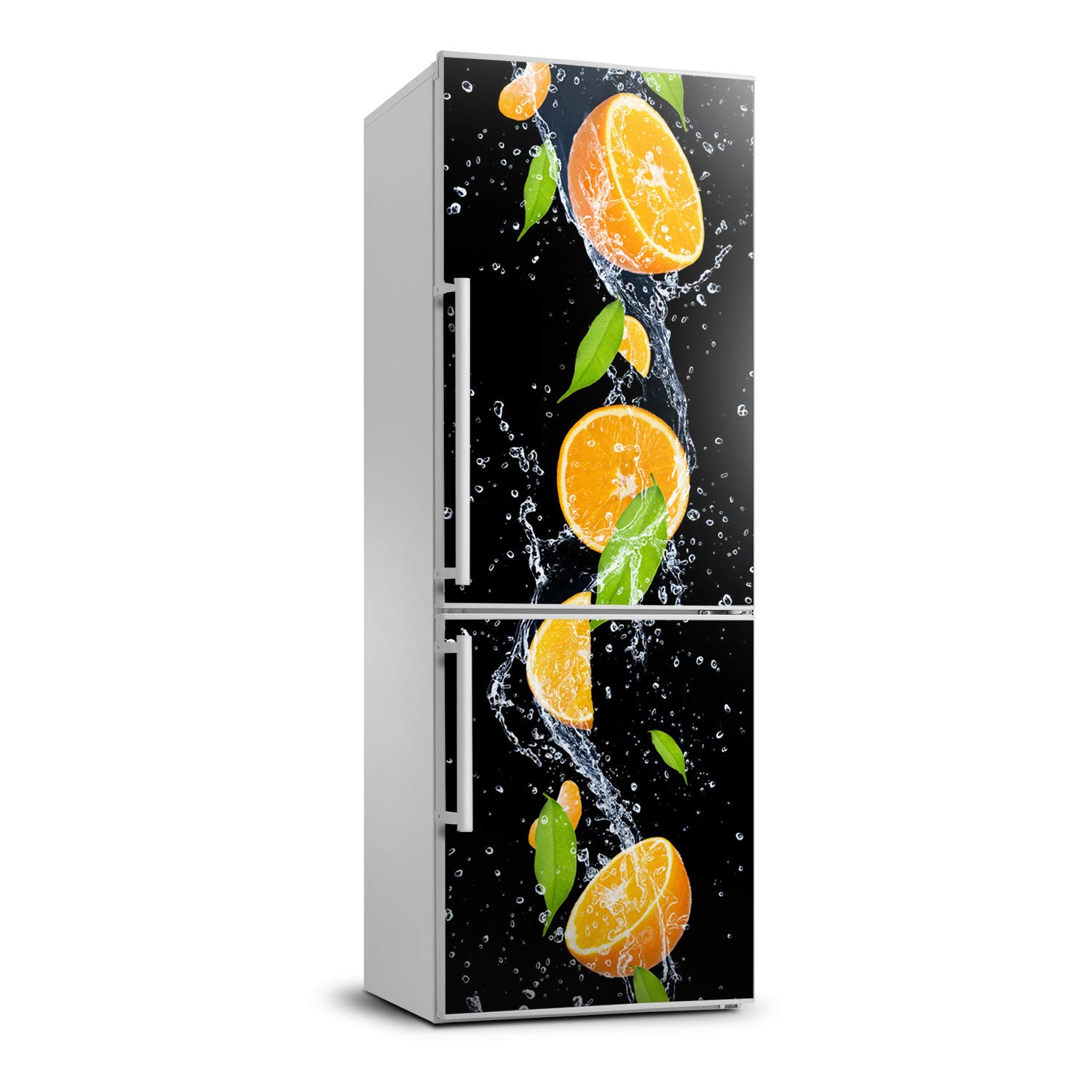 Vinilo para nevera de naranjas 70x190 cm pegatina autoadhesiva para decorar la pared de la cocina