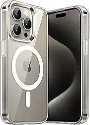 Capa Mag-safe para [iPhone 15 Pro MAX] Capinha Magnetica Premium com [Proteção de Camera] Clear Case [Anti-Amarelamento], Compatível com MagSafe, Transparente e Resistente a Riscos e Anti Impacto