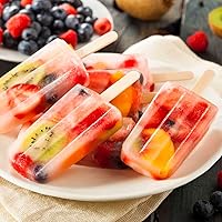Vista 8 de Miaowoof Moldes caseros para paletas de hielo, fabricante de paletas de hielo de silicona de 10 cavidades sin BPA, con 50 palitos, 50 bolsas, 10