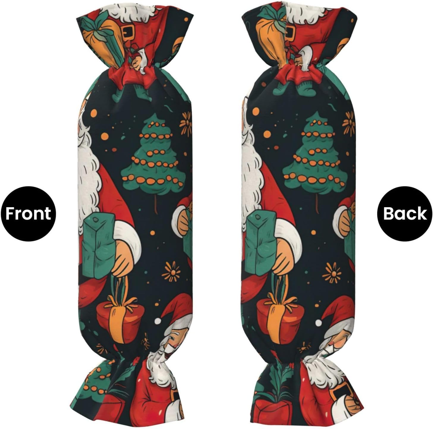 Merry Christmas Print Candy Cylindrical Comfortable Pillow Throw Pillows Home Decor Easy Maintenance