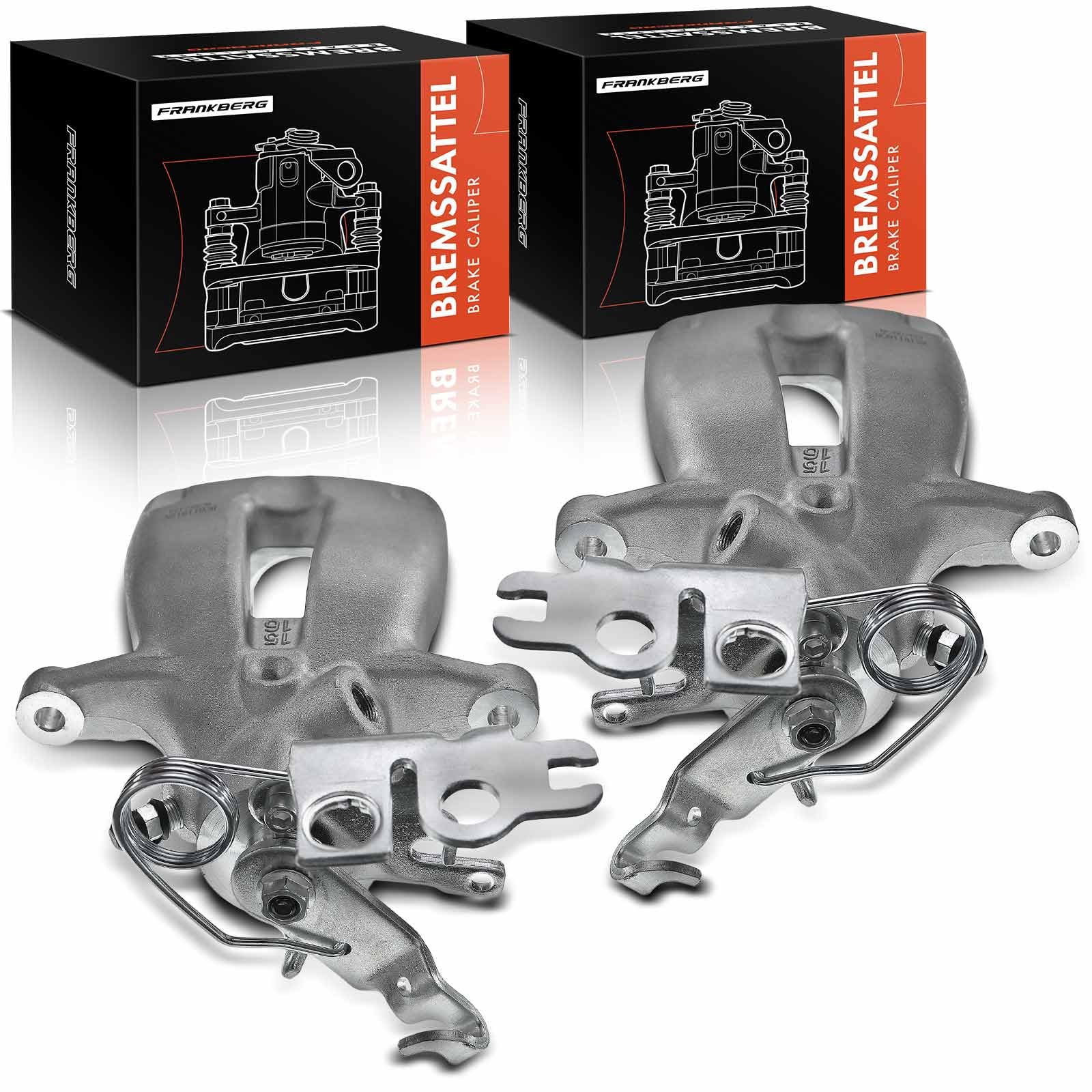 Frankberg 2 pinzas de freno para eje trasero izquierda y derecha 2K0615423 | Compatible con: C.a.d.d.y III MPV 2CB 2CJ 2KB 2KJ,C.a.d.d.y III Furgoneta/MPV 2CA 2CH 2KA 2KH