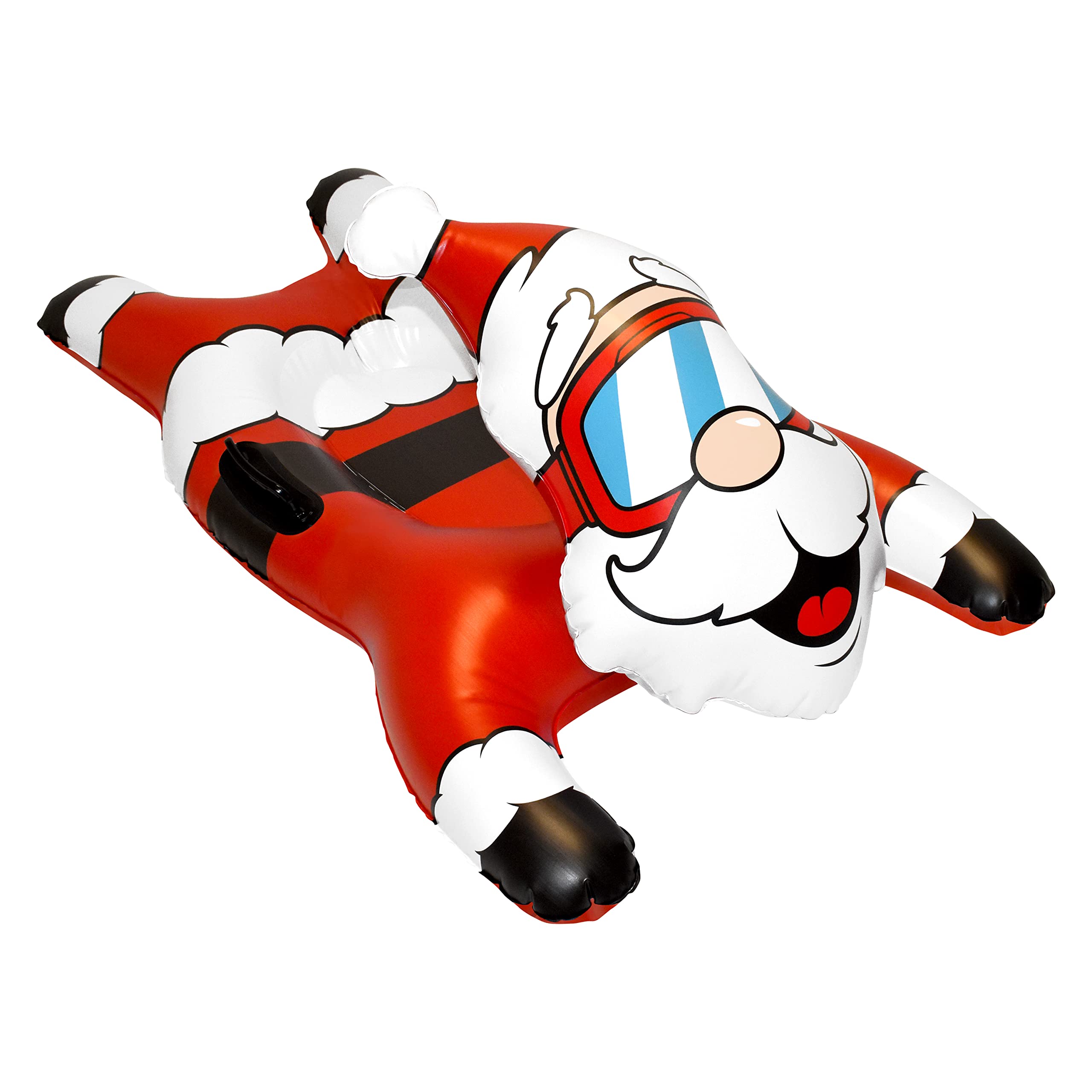 CocoNut Outdoor- 54” Santa Claus Racer Inflatable Snow Tube- Heavy Duty Snow Sled with Sturdy Handles for Kids, Teens and Adults-Cold Resistant Toboggan -Lightweight Tube for Boys and Girls