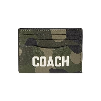 COACH Card Case With Camo Print And Coach Graphic Men