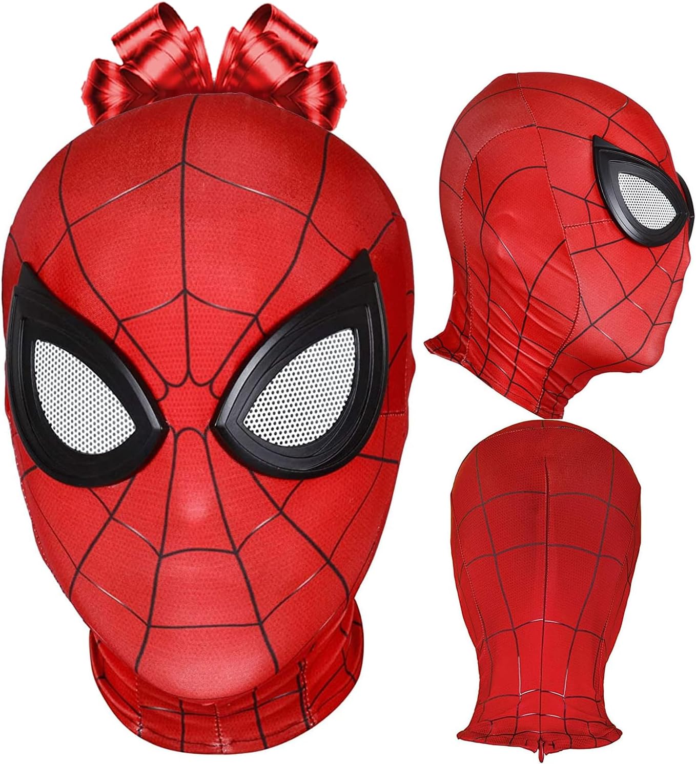 Red Spider Mask for kids and adults | Superhero costume | Elastic Lycra mask | Comics | Cosplay | Halloween | Original Corner