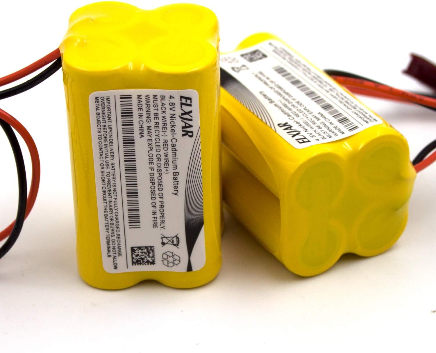 (2-Pack) 4.8V 800mAh Ni-Cd Battery for Sure-Lites SL026155, OSA163 image 4