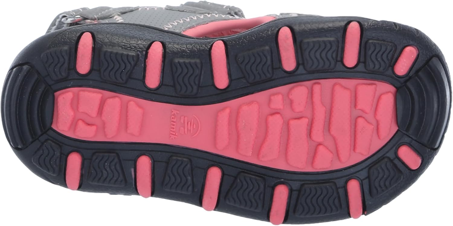 Kamik Girl's Seaturtle 2 (Toddler/Little Kid/Big Kid) Light Grey Pink 13 Little Kid M
