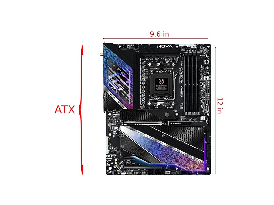 ASRock X870E Nova WiFi 新品 Amazon.com: ASRock Phantom Gaming X870E Nova WiFi Socket AM5