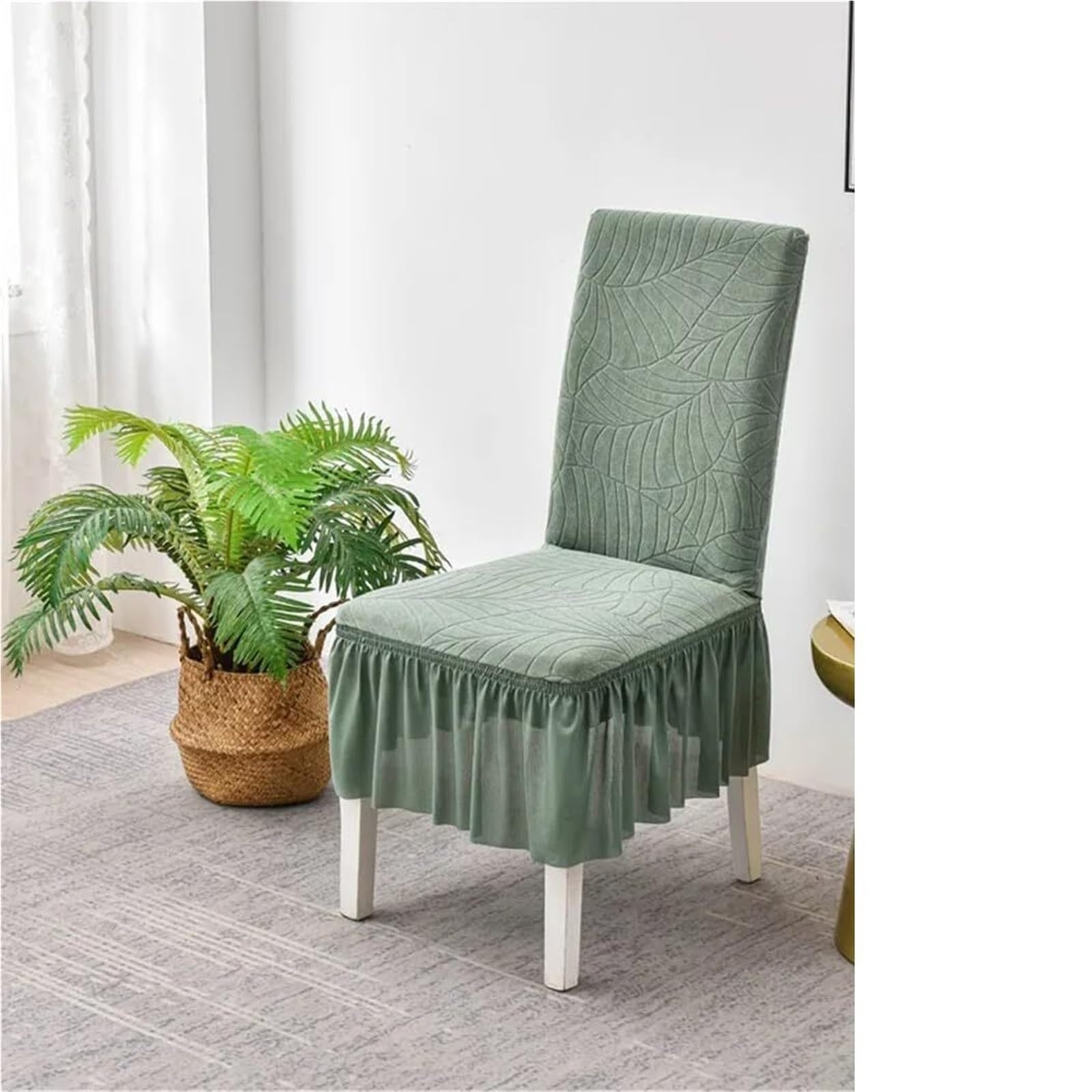 PBTMCD Elastic Chair Skirt Slipcover, Stretchy Carved Dining Cover For Office, Hotel & Wedding Decor(11#,2pcs)