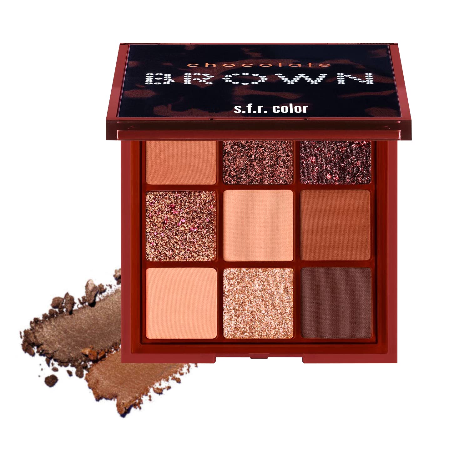 Buy S.F.R. Color 9 Color Eye Shadow Palette I Chocolate Brown Eyeshadow