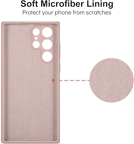 Miniatura 3 de Varikke Funda S22 Ultra de silicona líquida Skin Touch Galaxy S22 Ultra de goma de silicona con forro de microfibra suave protección completa