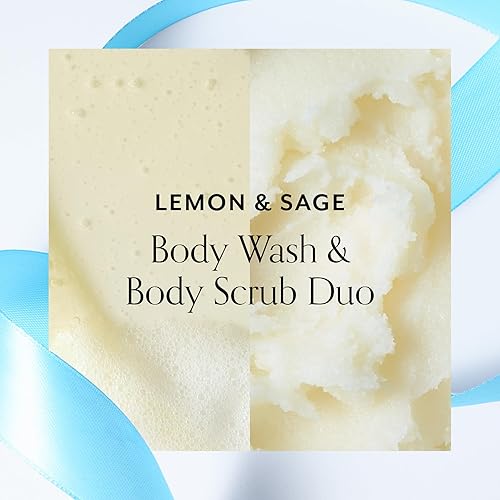 Miniatura 4 de Bliss Lemon Love Exfoliating Duo Jabón corporal y exfoliante corporal con manteca de karité y aceite de coco, limón y salvia, 17 onzas líquidas,