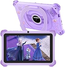 Kids Tablet 7 inch Tablet for Kids 32GB Toddler Tablets with Case Android Kids Learning Tablets with WiFi Youtube Parental Control, Bluetooth, Preinstalled Educational Contents for Girls Boys, Purple
