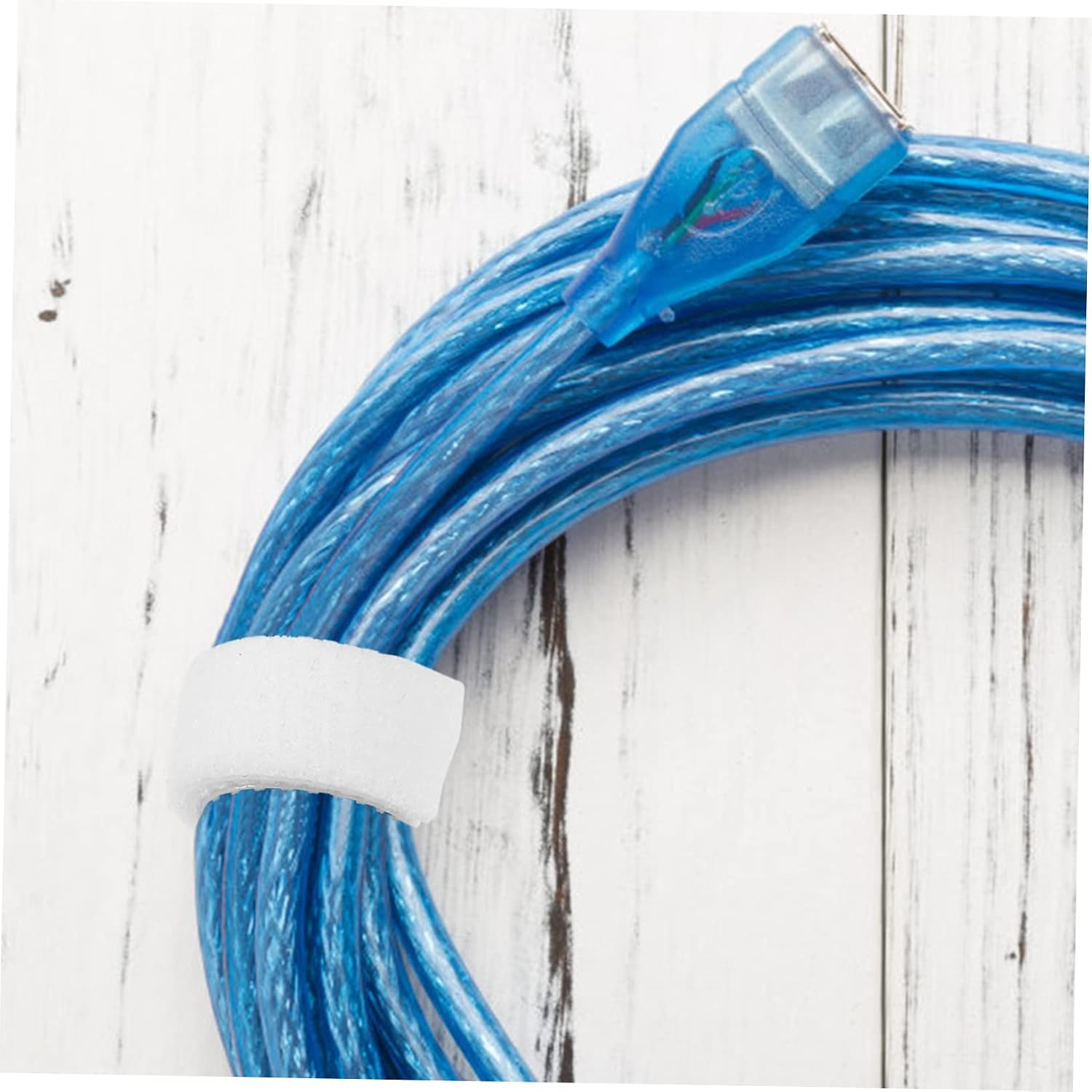 Cable Organizer 25m Self Adhesive Hook and Loop Strap White image 5