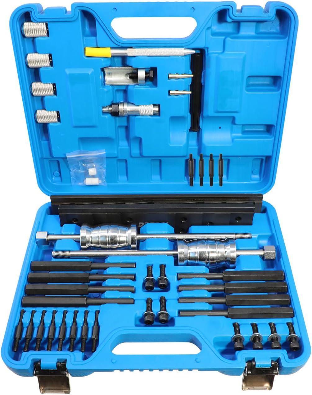 DPTOOL EN-51146 Fuel Injector Puller Removal Tool Rail Assembly Replacer Master Tool Kit Injector Seal Installer Tool Set Compatible with GM Opel Buick Vauxhall MG 1.0L 1.4L 1.5T LFVI 1.5 LG3 1.6L SGE