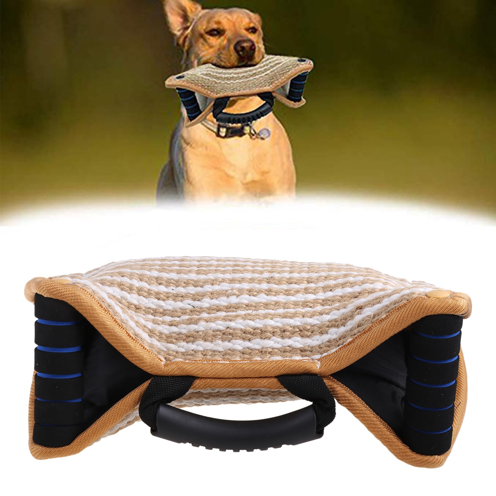 Greabuy Suministros de entrenamiento para perros, almohada para mordeduras para cachorros y mordeduras completas, portátil para exteriores, lavable, suministros de entrenamiento para perros