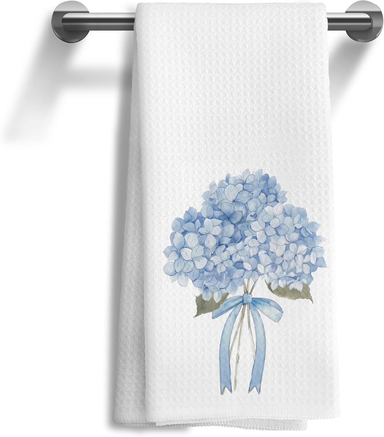 Hydrangea Floral Kitchen Towels,Farmhouse Floral Flowers Decorative Towel for Bathroom Kitchen,Hydrangeas Gifts, 16x24 Inch