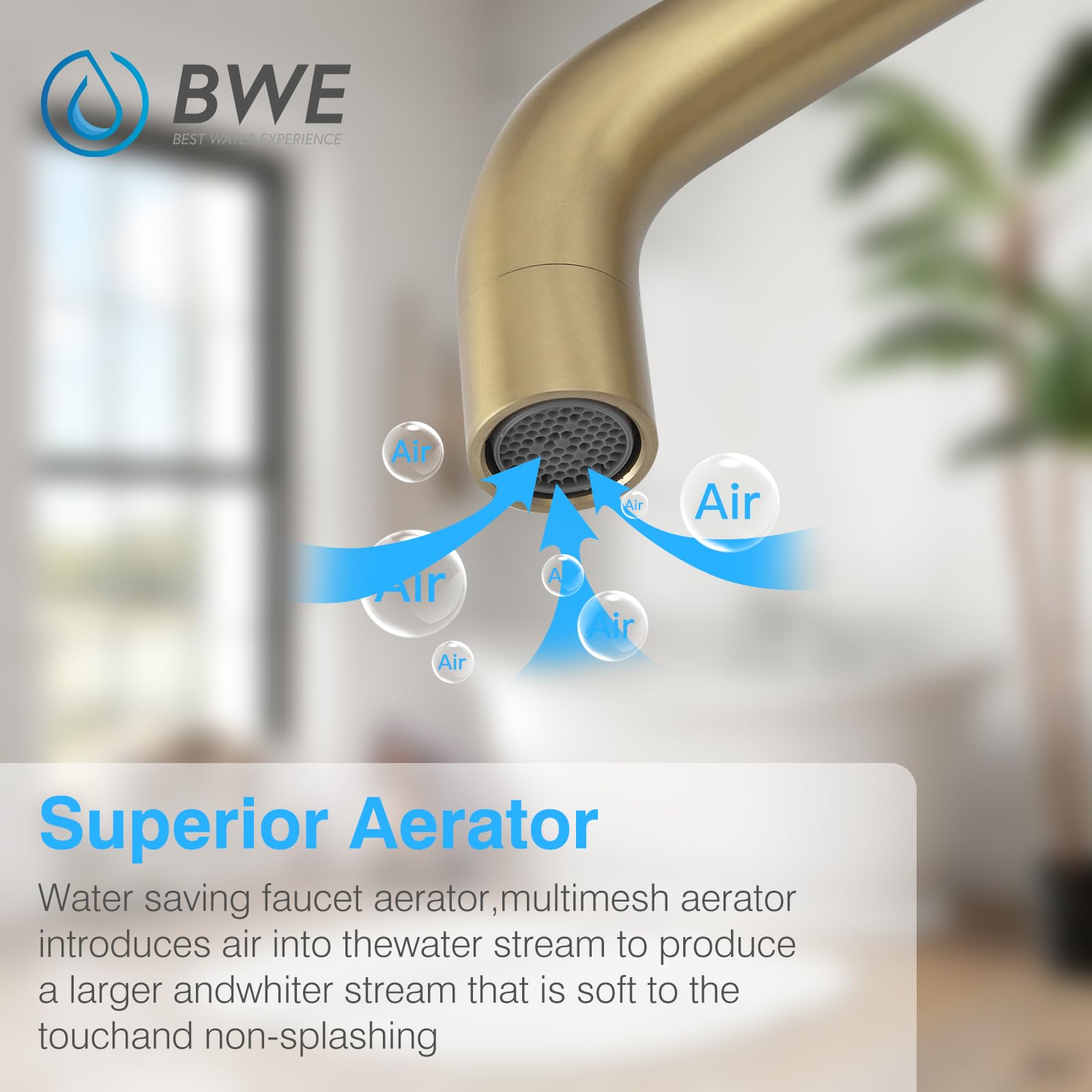 BWE Rubinetto Per Lavabo In Nichel Spazzolato – Monocomando Con Scarico Pop-up E Tubi Flessibili, Acciaio Inox