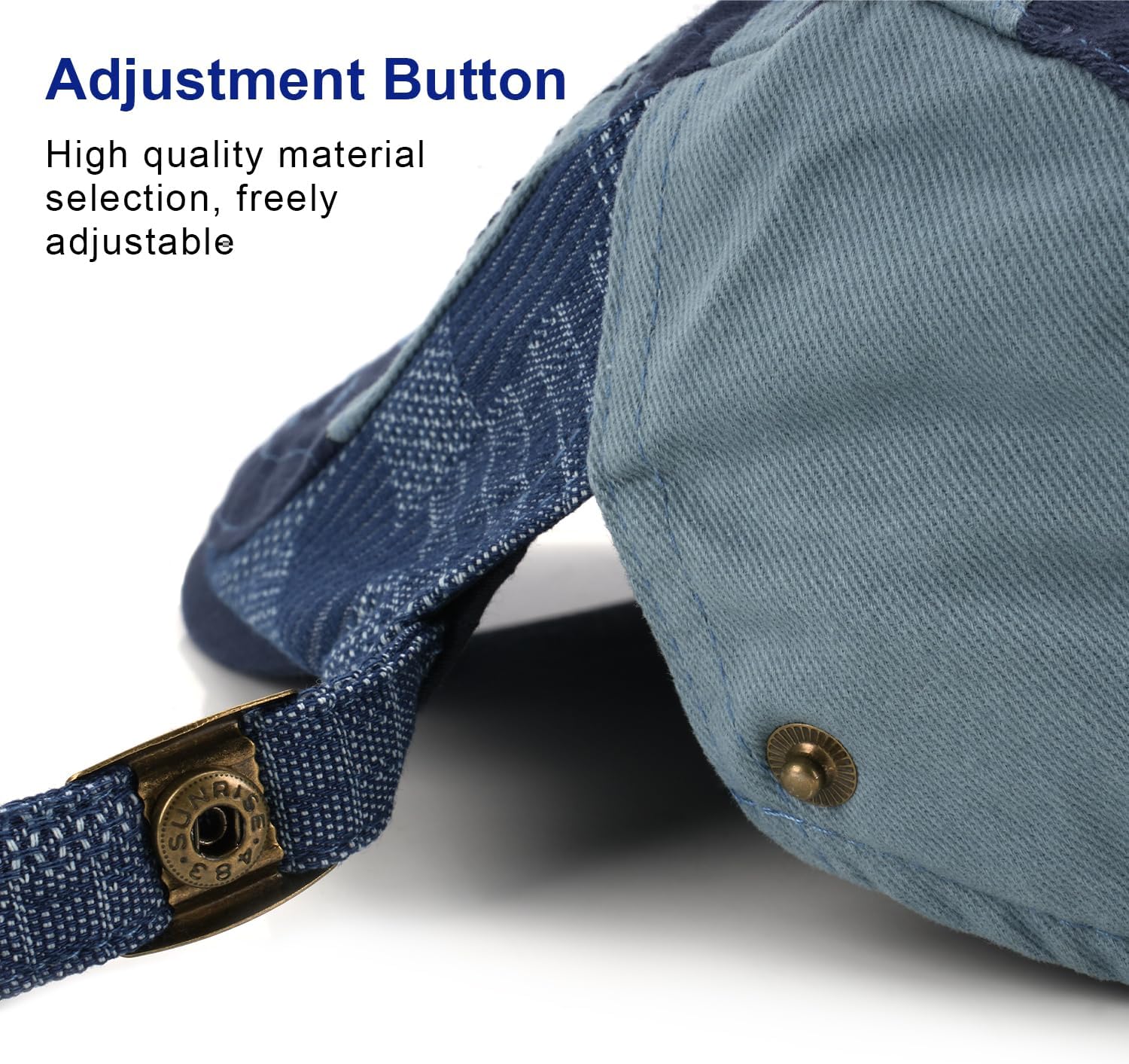 MOACC M Men's Beret Hat Cotton Buckle Adjustable Newsboy Hats for Men Driving Flat Caps Cabbie Gatsby Cap - Image 6