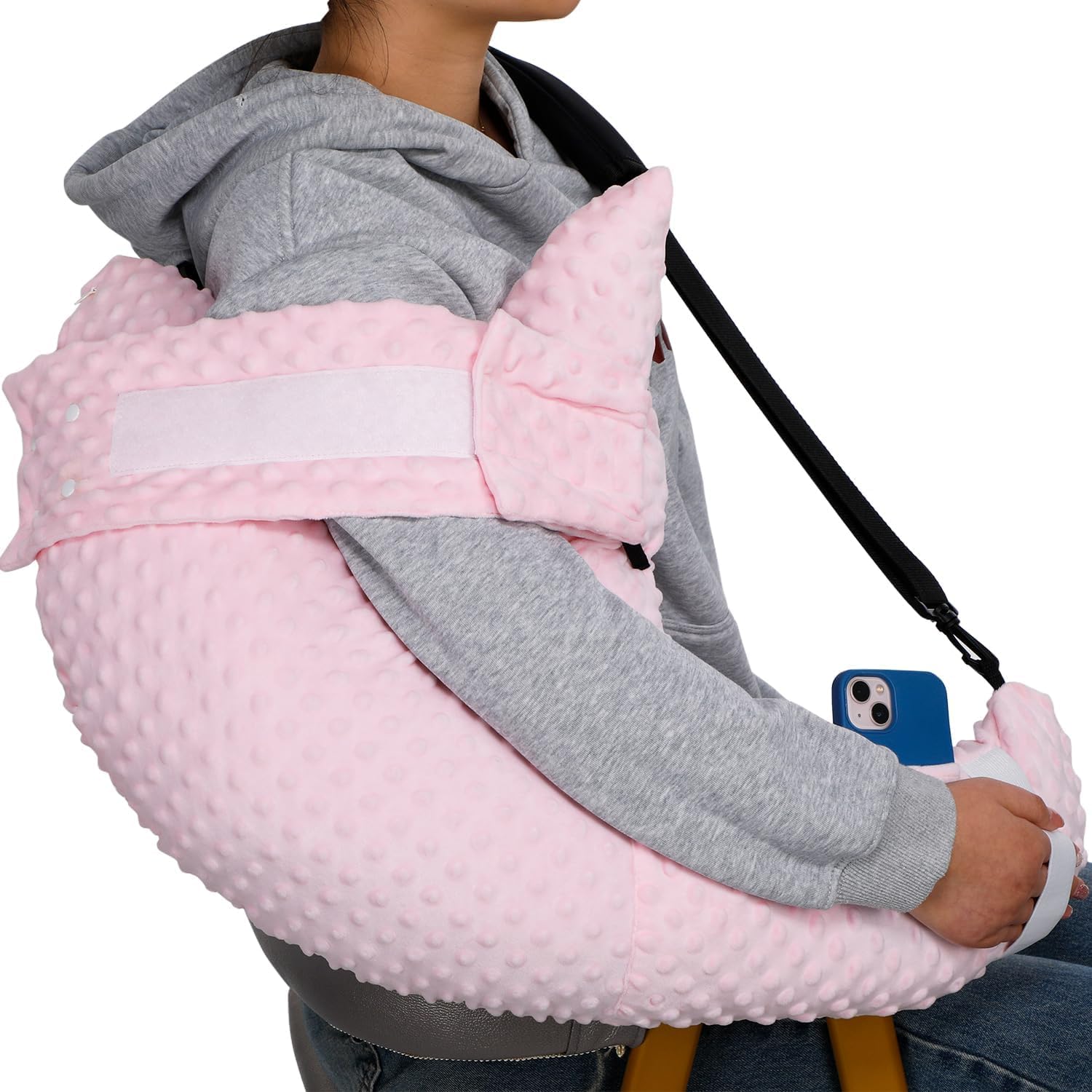SWISSELITE Shoulder Surgery Pillow with Pocket, Rotator Cuff Pillow for Side Sleeping, Adjustable Shoulder Pillow, Shoulder Surgery Recovery Gift
