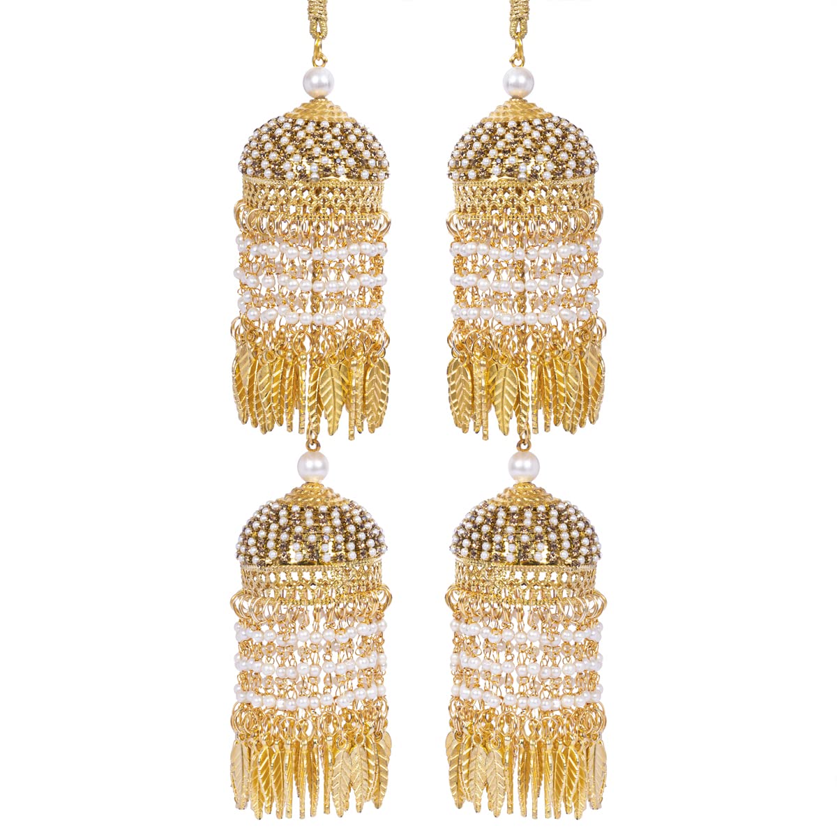 CHOTTEYLAL & SONS Traditional Golden Wedding Kalira/Kalere/Kaleera Bridal Hand Hanging Kalira for Women and Girls
