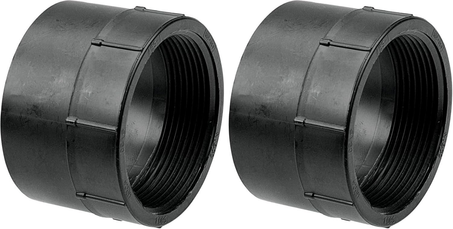 NIBCO U5803 11/2 HXFIPT FEMALE ADAPTER ABS Black, 1.5 Inch