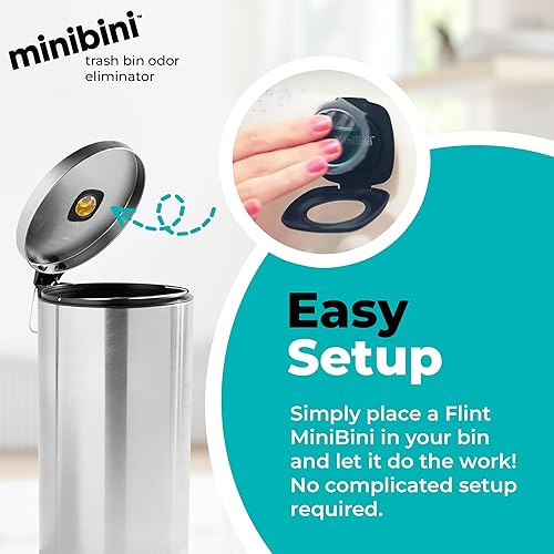 Miniatura 10 de Flint MiniBini Dispositivo eliminador de olores, desodorante de cocina de 30 días para cocina, baño y basura, con lino fresco