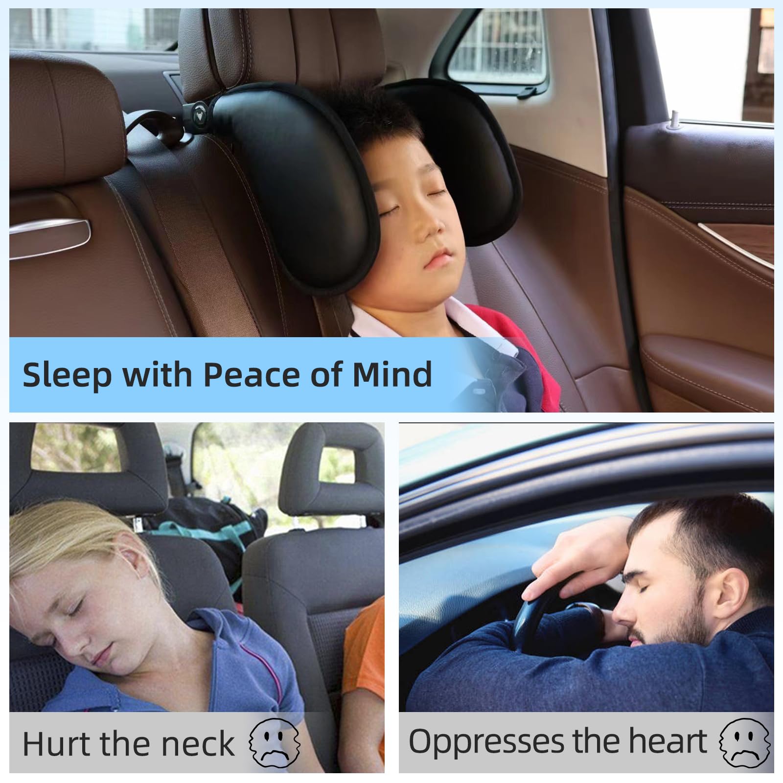 Buy Car Seat Headrest , , 360 ° Adjustable Double-Sided Travel Sleeping Mat, Suitable For Children Adults Childsafetyheadrest At Affordable Prices - Free Shipping, Real Reviews With Photos - View #2