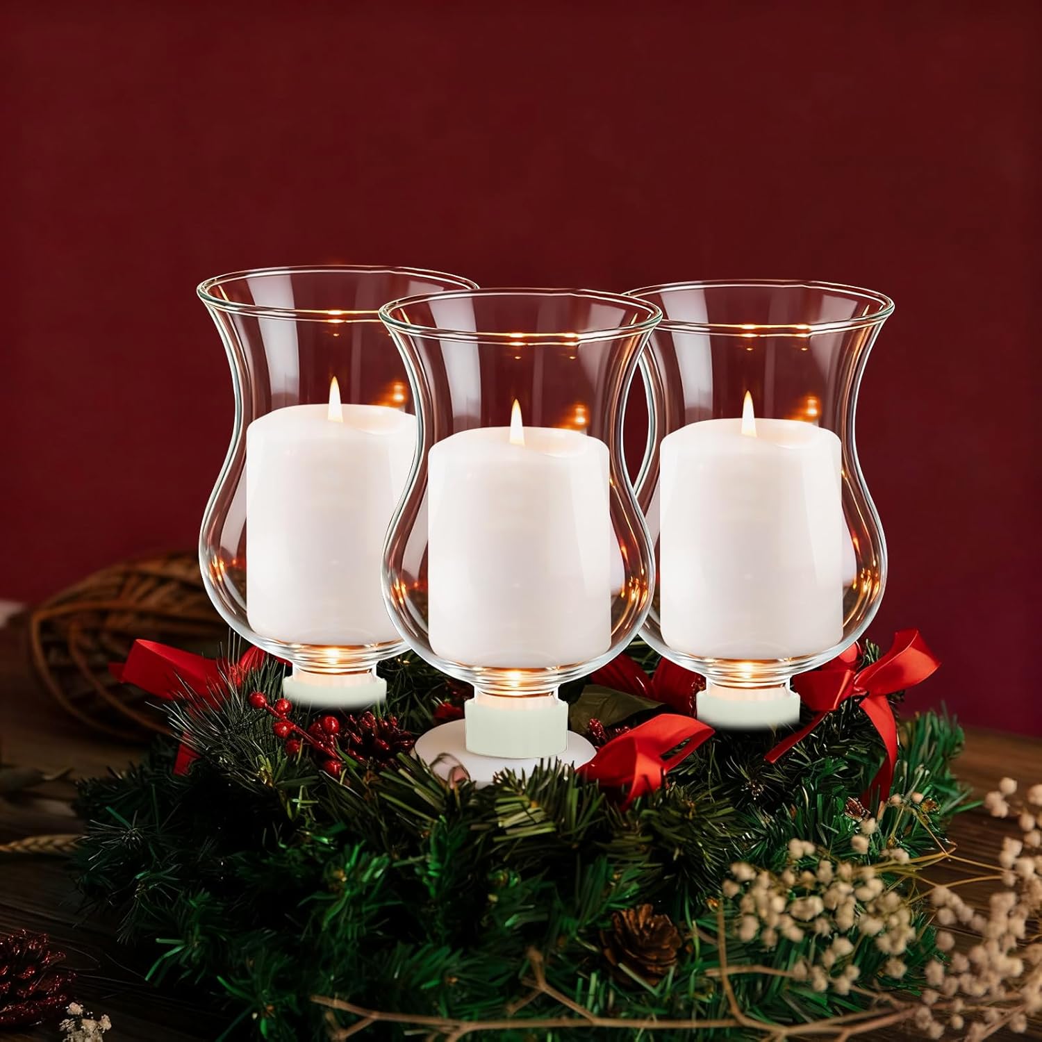 9 Sets Clear Glass Votive Cups with Rubber Gasket Candle Sconce Glass Replacement Parts Shabbat Candle Glass Oil Lamp for Modern Contemporary Home Decor for tealights Oil Lamps Votive Candles