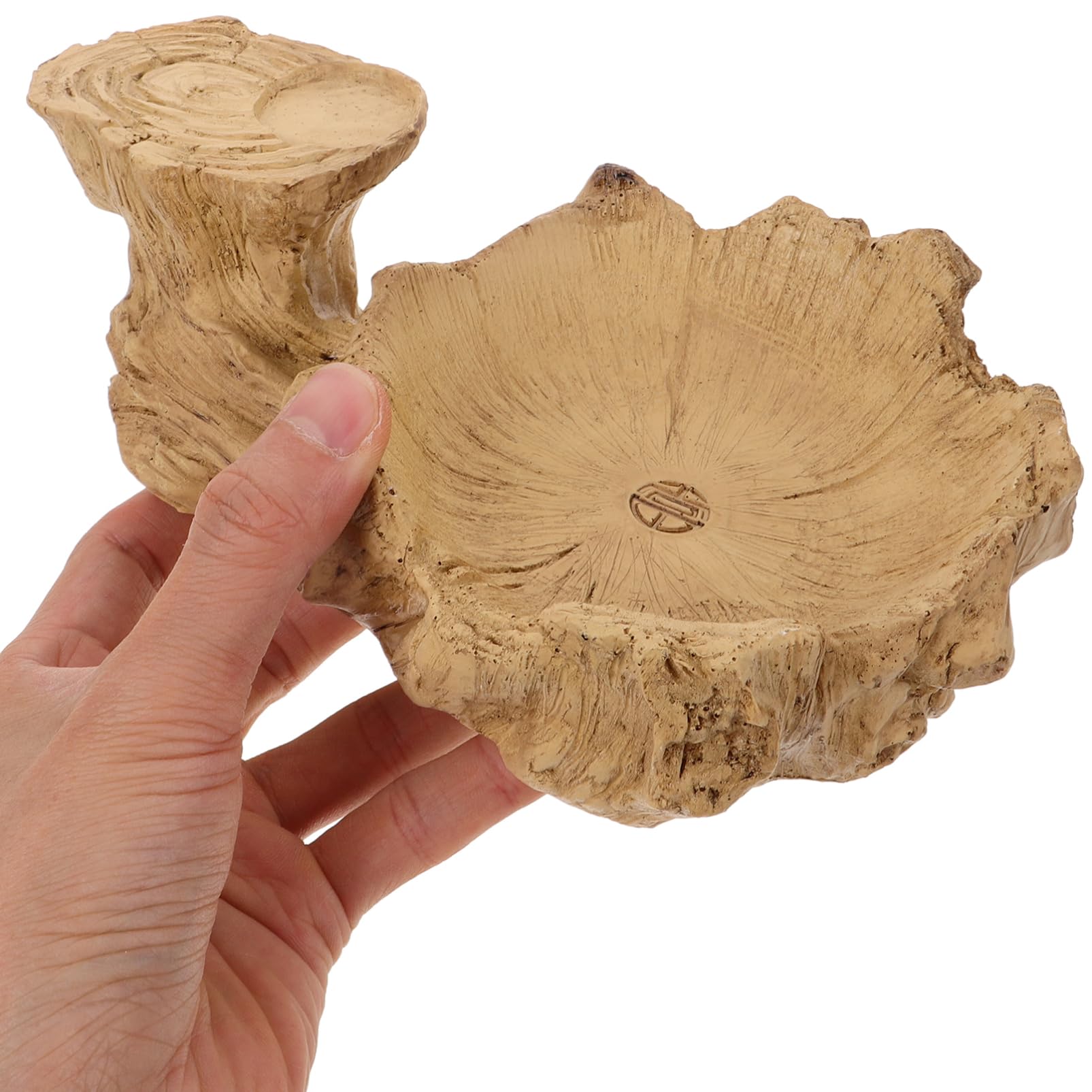 Amosfun Sottovaso per Piante Idroponiche, Base in Resina Kaki