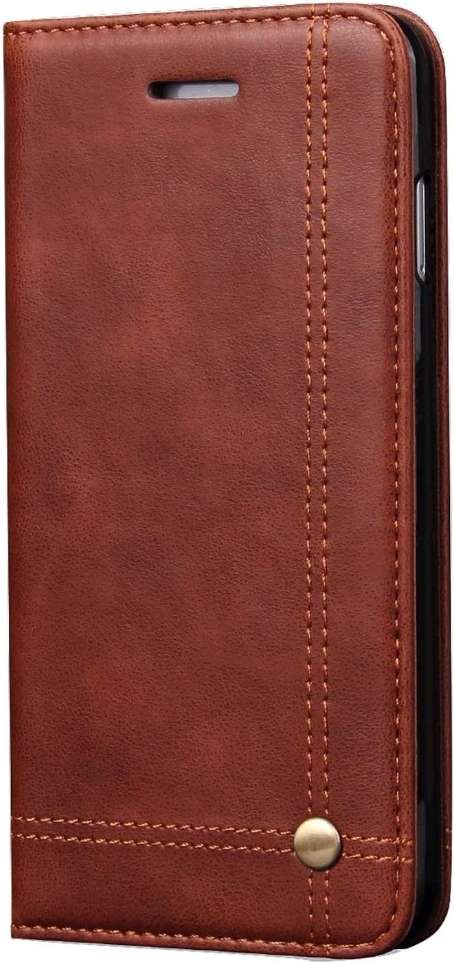Hoko Magnetic Flip Cover for Apple iPhone 5, iPhone 5s, iPhone SE - Brown