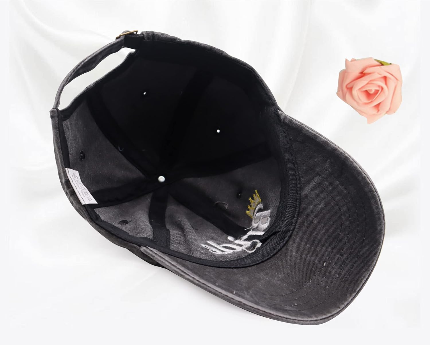2PCS Mr Mrs Gifts Hat for Men Women, Funny Adjustable Washed Cotton Embroidred Baseball Cap - Image 5