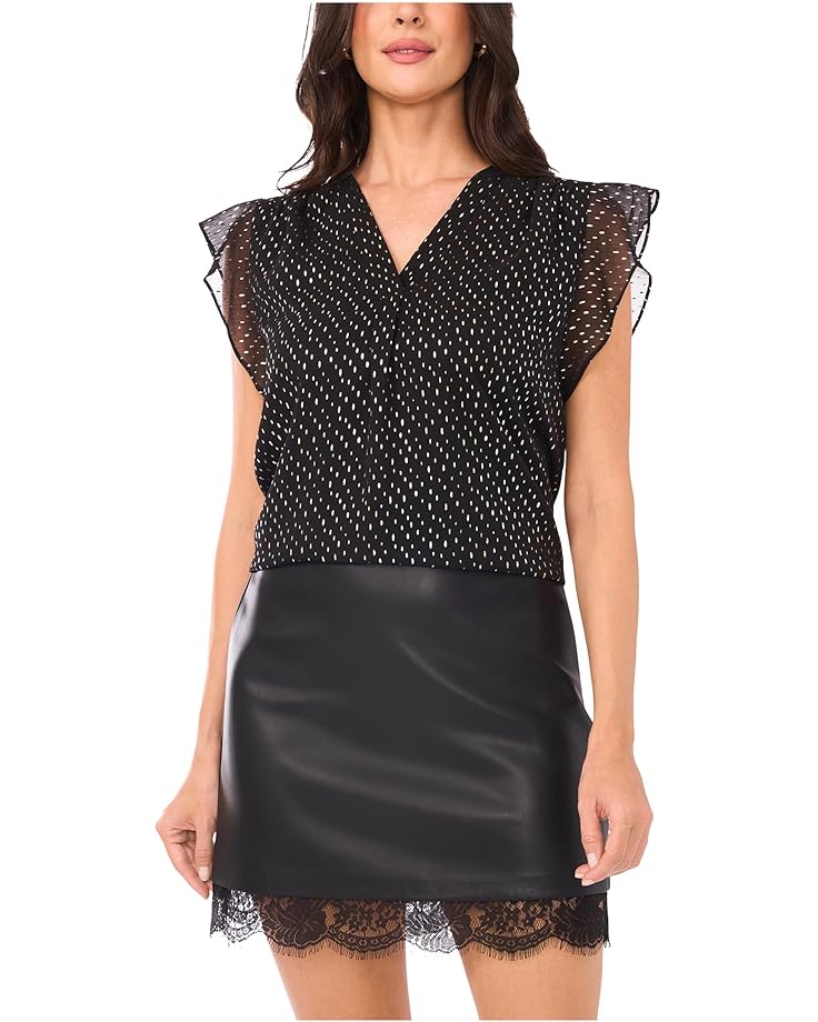 Vince Camuto V-Neck Ruffle Sleeve Blouse - Main View