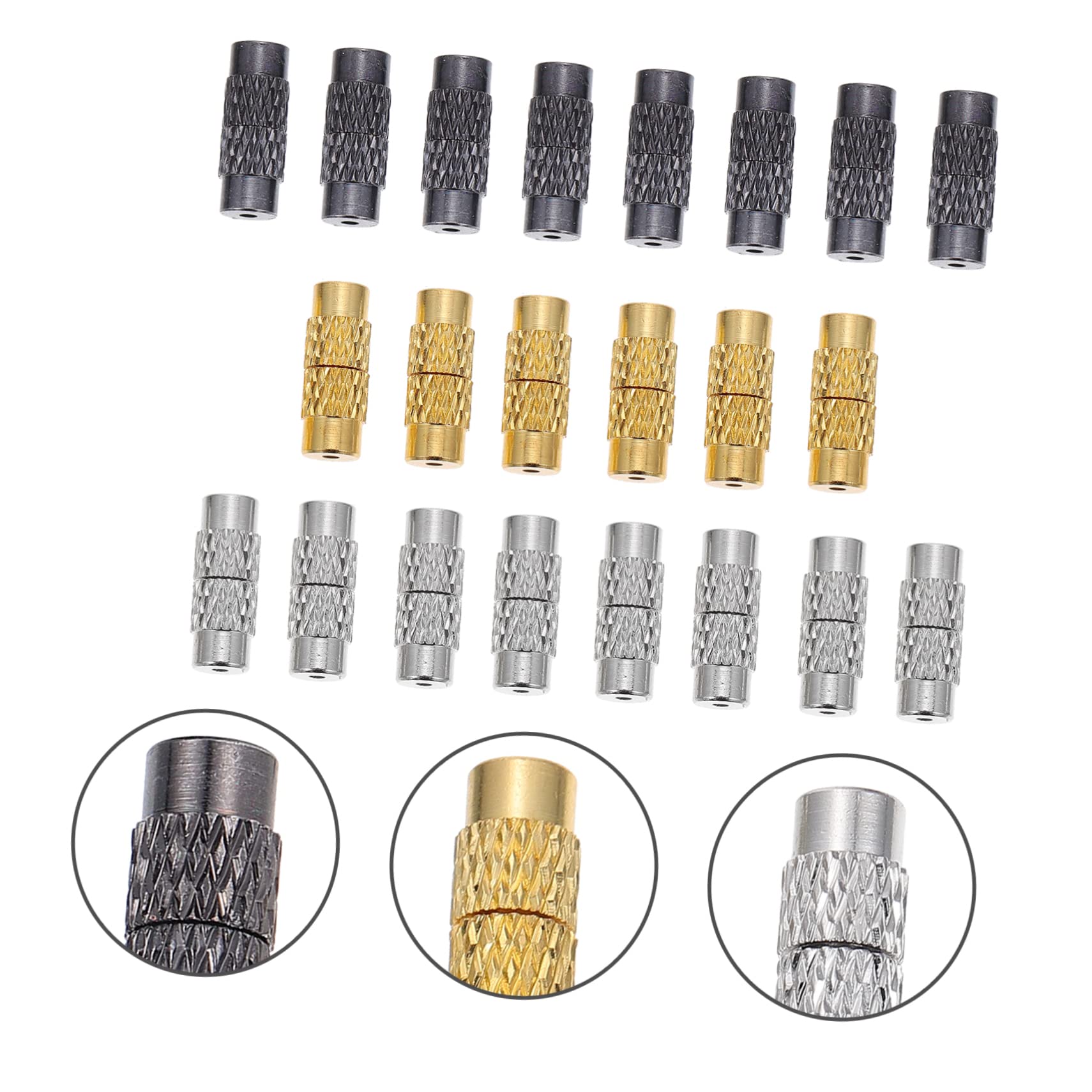jojofuny 3 Ensembles Connecteurs De Laiton Pour Diy Fermoirs Pour Bracelets Colliers Accessoires De Fabrication 120 Pièces * 3
