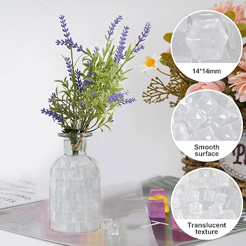 Miniatura 5 de 100 rocas para pecera, rocas de acuario que brillan en la oscuridad, piedras brillantes para pecera, jardín, decoración de estanques, 0.55 pulgadas,