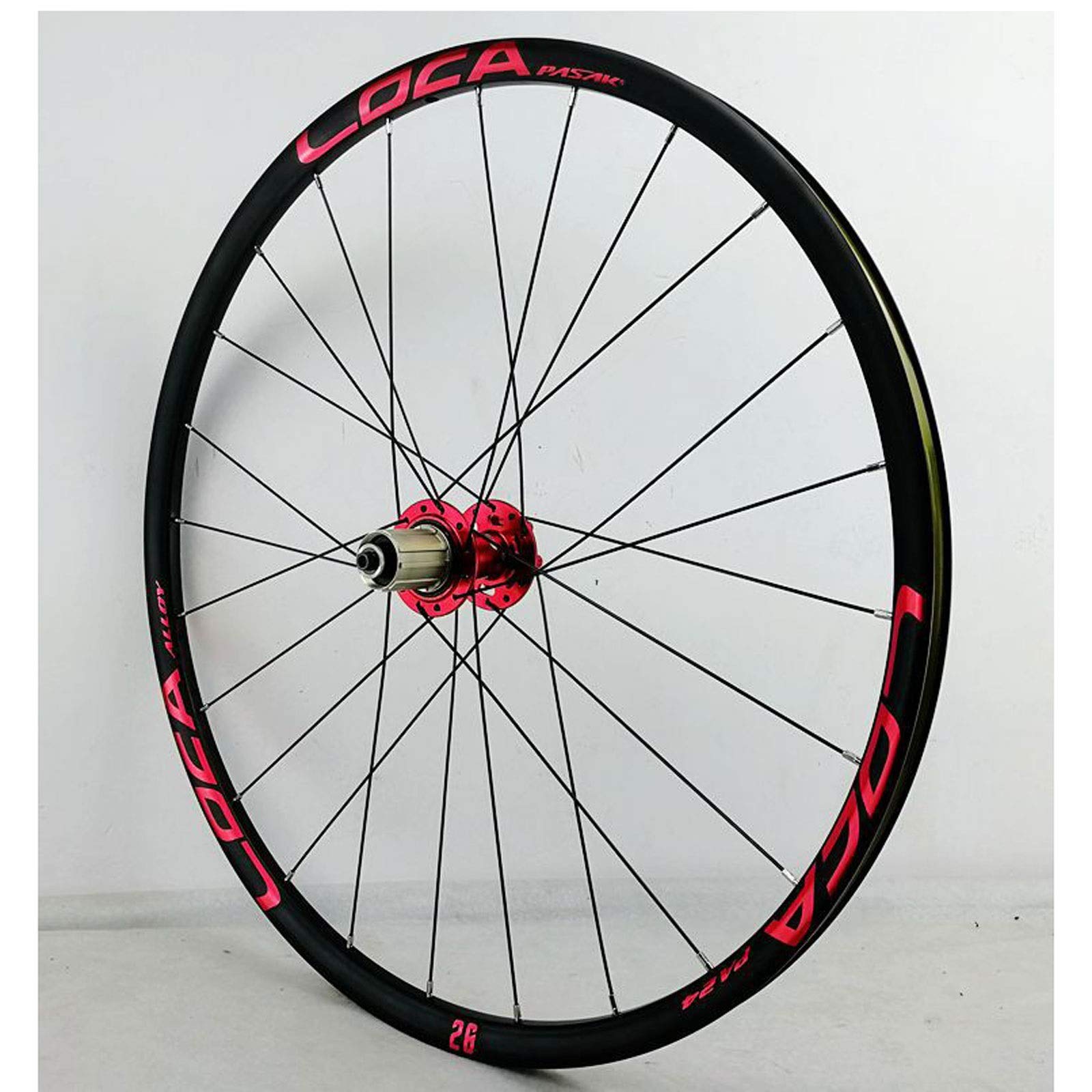 Koła do roweru górskiego 26/27,5/29 cala, zestaw kół z hamulcem tarczowym, 6 zapadków, dwuwarstwowe ultralekkie felgi aluminiowe, szybkie zwalnianie, 7-12 prędkości, 24 otwory