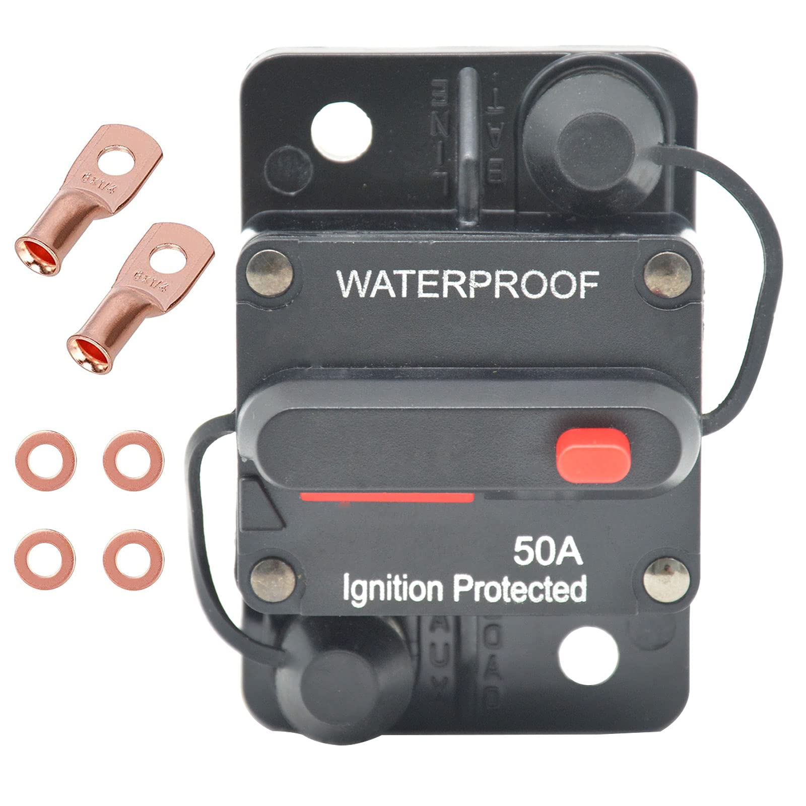 Buy MIAZA 50 Amp Circuit Breaker,12V48VDC RV Circuit Breaker with